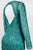 Sue Wong - Embroidered Illusion Scoop Neck Dress N5412 in Green