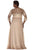 Luminous Illusion Lace Quarter Sleeve A-Line Gown SC4055