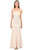 Sue Wong - N0230 Strapless Ruffle Trim Mermaid Gown  In Neutral