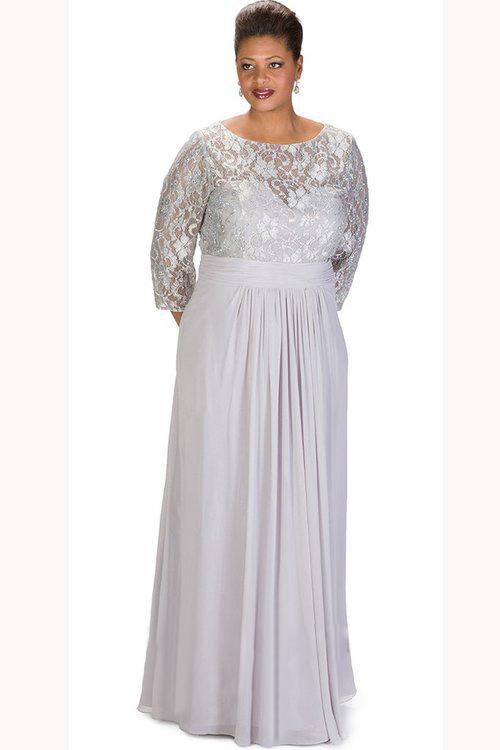 Quarter Length Lace Long Dress SC4090