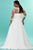 Embellished Illusion Scoop Neck Chiffon A-Line Dress SC5072