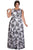 Sleeveless Lace Floral Print A-line Dress SC7219