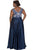 Illusion Boat Neckline A-line Satin Dress SC7221