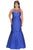 Illusion Bateau Neckline Mikado Mermaid Dress SC7222