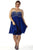 Strapless Sweetheart Crystal Empire A-Line Cocktail Dress SC8075