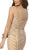 Nox Anabel - T254 Embellished V-neck Trumpet Dress In Gold