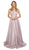 Nox Anabel - T258 Lustrous Strapless Sweetheart A-Line Evening Gown In Pink
