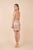 Nox Anabel - T680 Embellished V-neck Sheath Cocktail Dress In Gold