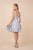 Nox Anabel - T685 Embellished Deep V-neck A-line Dress