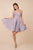 Nox Anabel - T685 Embellished Deep V-neck A-line Dress In Purple