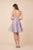 Nox Anabel - T685 Embellished Deep V-neck A-line Dress In Purple