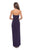La Femme - 28204 Strapless Jersey Sheath Dress With Slit In Purple
