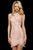 Sherri Hill - 53152 Lace Appliqued High Neck Short Dress In Pink