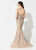 Ivonne D for Mon Cheri - 219D75 Beaded Sweetheart Mermaid Gown In Nude