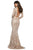 Sherri Hill - 53247 Two Piece Beaded Lace Mermaid Dress In Gold