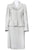 Tahari - 2180M933 Ruffled Collar Button-Down Metallic Satin Set In Green