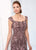 Ivonne D for Mon Cheri - 218D21 Sequined Metallic Lace Tulle Dress in Brown
