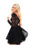 Tarik Ediz - 50210 Lace Asymmetric A-line Dress In Black