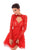 Tarik Ediz - 50215 Long Sleeve Diamond Cutout Illusion Bodice Dress In Red