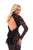 Tarik Ediz - 50230 Long Sleeve High Neck Lace Sheath Dress In Black