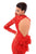 Tarik Ediz - 50230 Long Sleeve High Neck Lace Sheath Dress In Red