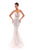 Tarik Ediz Cap Sleeve Illusion Lace Mermaid Gown 50232 - 1 pc Ivory In Size 4 Available