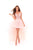 Tarik Ediz - 50237 Faux Off-Shoulder Embroidered  High Low Dress In Pink
