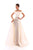 Tarik Ediz - Off Shoulder Sheath with Ballgown Overskirt 50239 In White