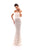 Tarik Ediz - Off Shoulder Sheath with Ballgown Overskirt 50239 In White