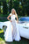 Tarik Ediz - 50239 Off Shoulder Sheath with Ballgown Overskirt In White