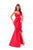 Tarik Ediz - 50240 Strapless Ruched Front Bow Mermaid Gown In Pink