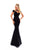Tarik Ediz - 50244 Halter Cold Shoulder Mermaid Gown In Black