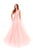 Tarik Ediz - 50251 One Shoulder Neck Tulle Ballgown In Pink