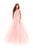 Tarik Ediz - 50251 One Shoulder Neck Tulle Ballgown In Pink