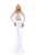 Tarik Ediz - 50255 Two Piece Long Sleeve Lace Mermaid Dress In White