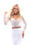 Tarik Ediz - 50255 Two Piece Long Sleeve Lace Mermaid Dress In White