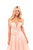 Tarik Ediz - 50267 Rosette Accented Sheer Organza Ballgown In Pink