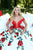 Tarik Ediz - 50276 Off-Shoulder Floral Print Taffeta Ballgown In Red
