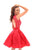 Tarik Ediz - 50281 Lace Illusion Bateau Sheath Dress with Overskirt In Pink