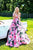 Tarik Ediz - 50282 Plunging Off Shoulder Ballgown In Pink and Floral