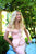 Pearl Embellished Off-Shoulder Evening Dress 50293 In Pink
