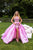 Tarik Ediz - 50299 Two Piece Sheath Dress With Overskirt In Pink