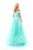 Tarik Ediz - 50301 Ruched Off Shoulder A-line Dress In Green