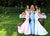 Tarik Ediz - 50302 Crystal-Beaded Choker Taffeta Mermaid Gown In Pink and Blue