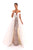 Tarik Ediz - 50309 Plunging Off Shoulder Sheath Dress In Pink