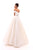 Tarik Ediz - 50309 Plunging Off Shoulder Sheath Dress In Pink
