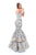 Tarik Ediz - 50320 Off Shoulder Layered Mermaid Dress In White