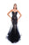Tarik Ediz - 50323 Sexy Strapless Embellished Trumpet Gown In Black