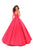 Tarik Ediz - 50402 Sleeveless V Neck Taffeta Prom Dress In Pink