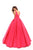 Tarik Ediz - 50402 Sleeveless V Neck Taffeta Prom Dress In Pink